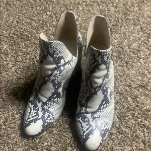 Steve Madden Snake Skin Booties